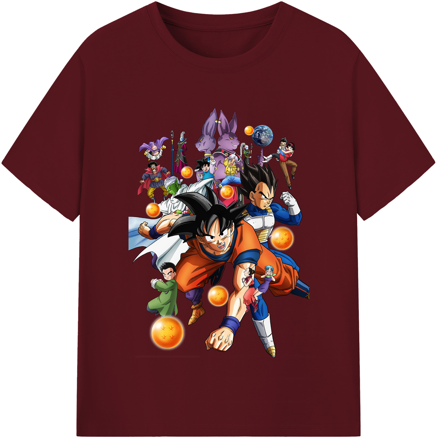 （画像用） ドラゴンボール DRAGON BALL 綿100％半袖Tシャツ（フロントプリント）